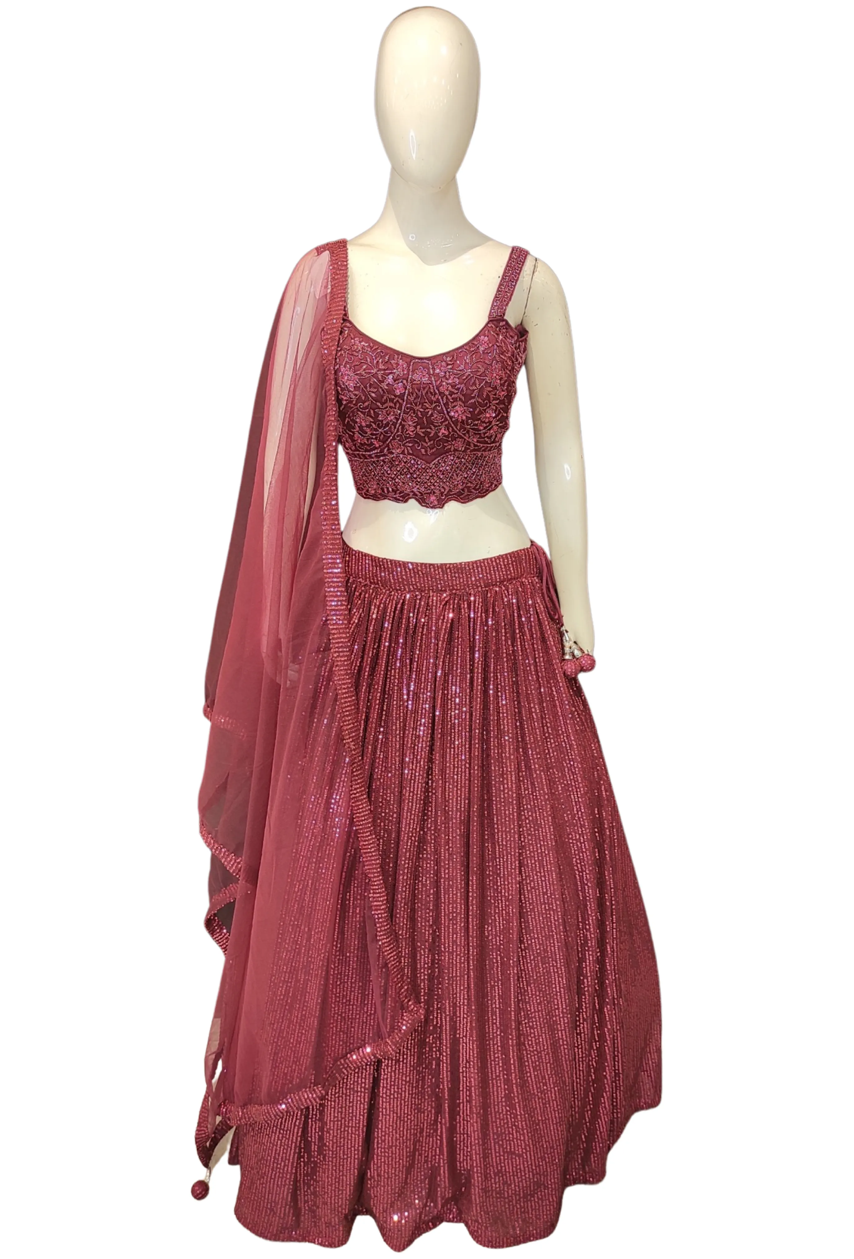 Lehenga Choli with Sequins Work