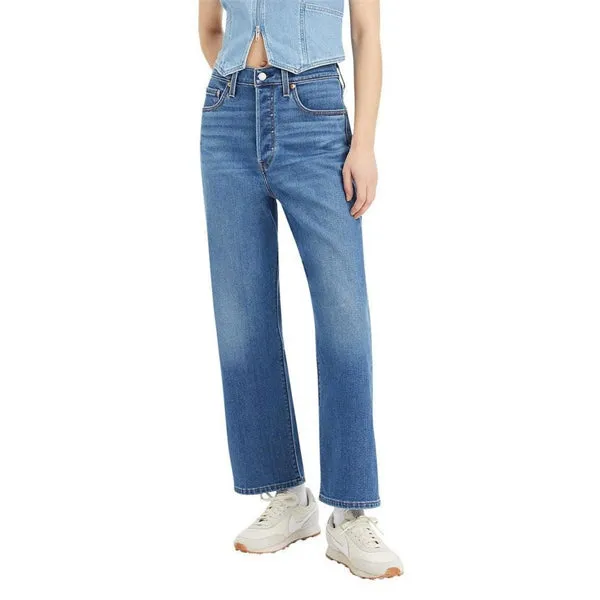 Levi's Women's Pants - Ribcage Straight Ankle - Hitzig Mid