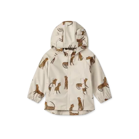 Liewood Melodi Rain Jacket - Leopard / Sandy