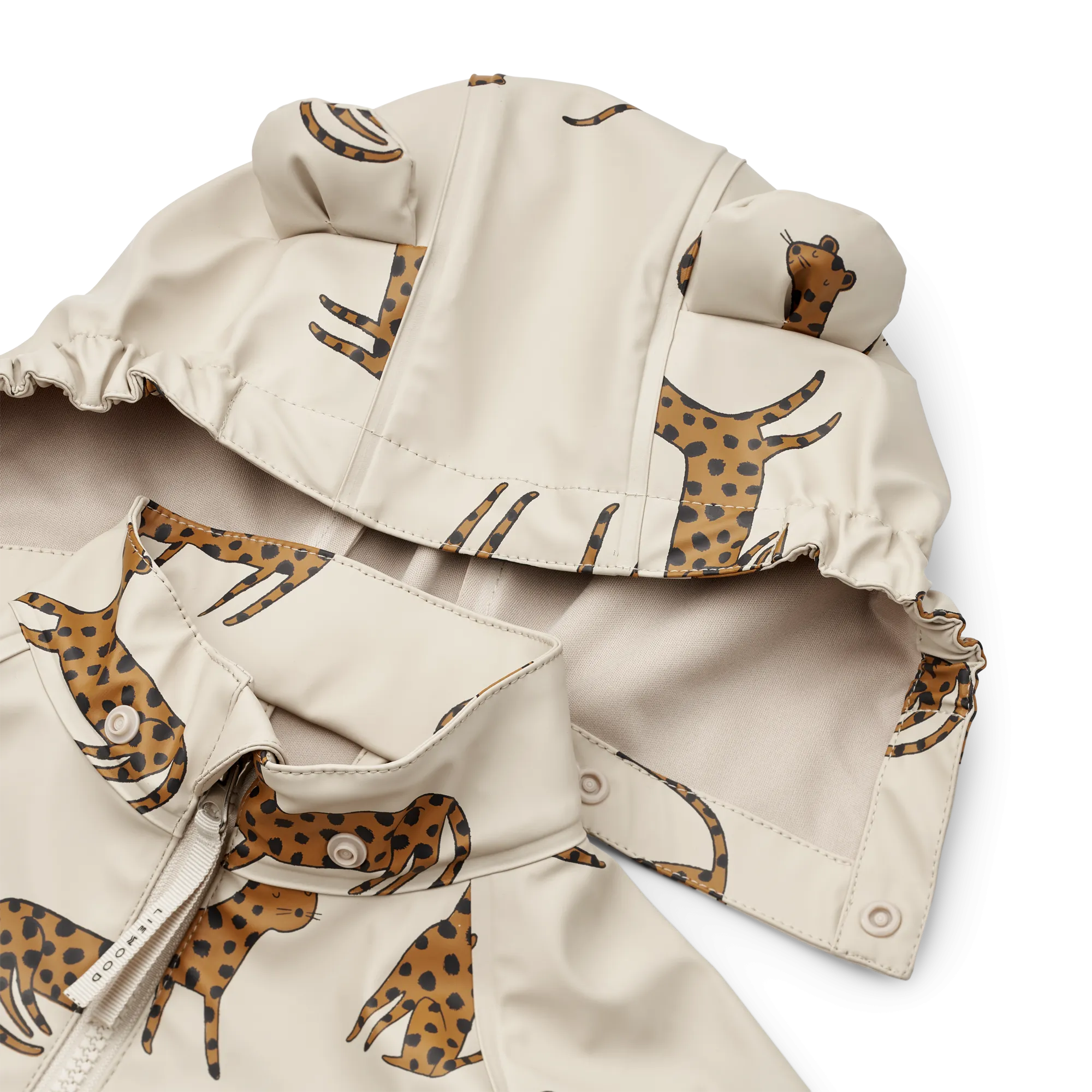 Liewood Melodi Rain Jacket - Leopard / Sandy