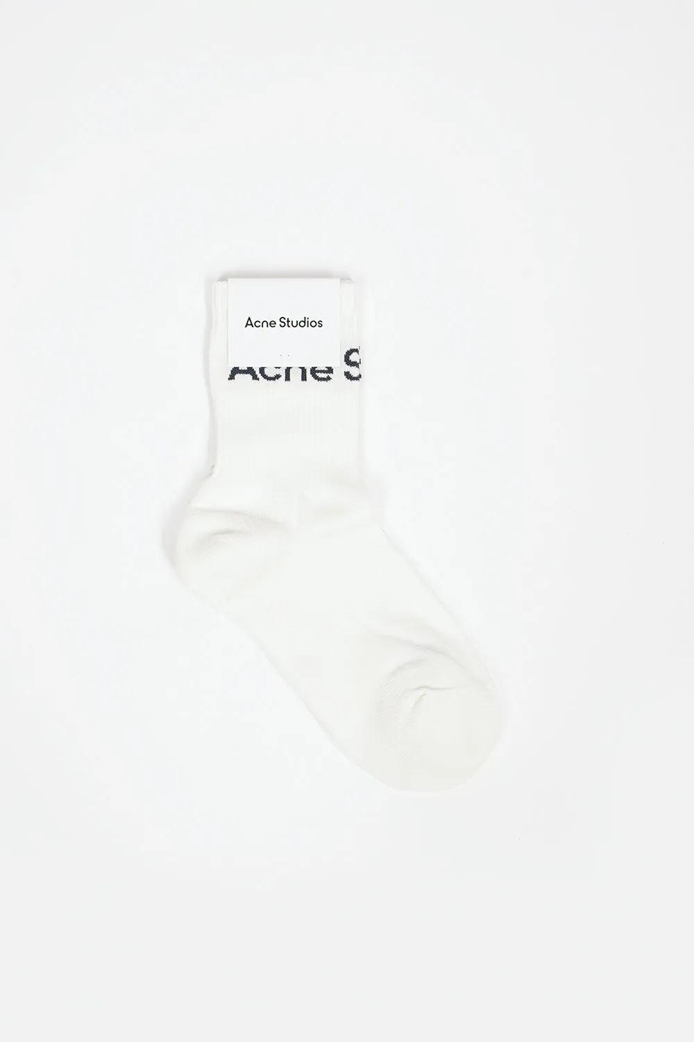 Logo Ankle Socks White