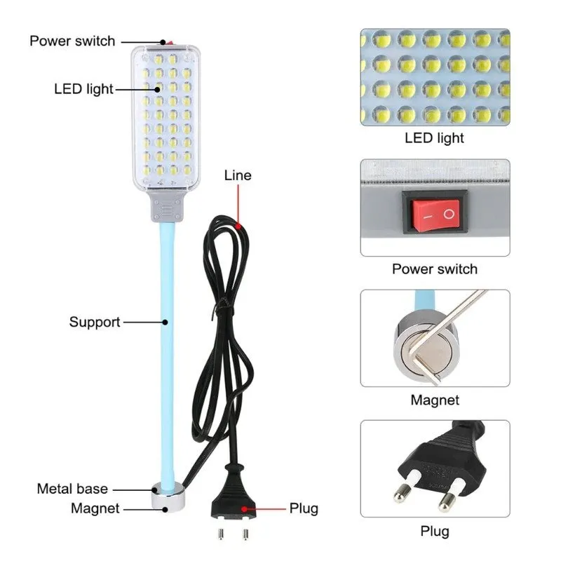 Magnetic 34LED Flexible Work Light