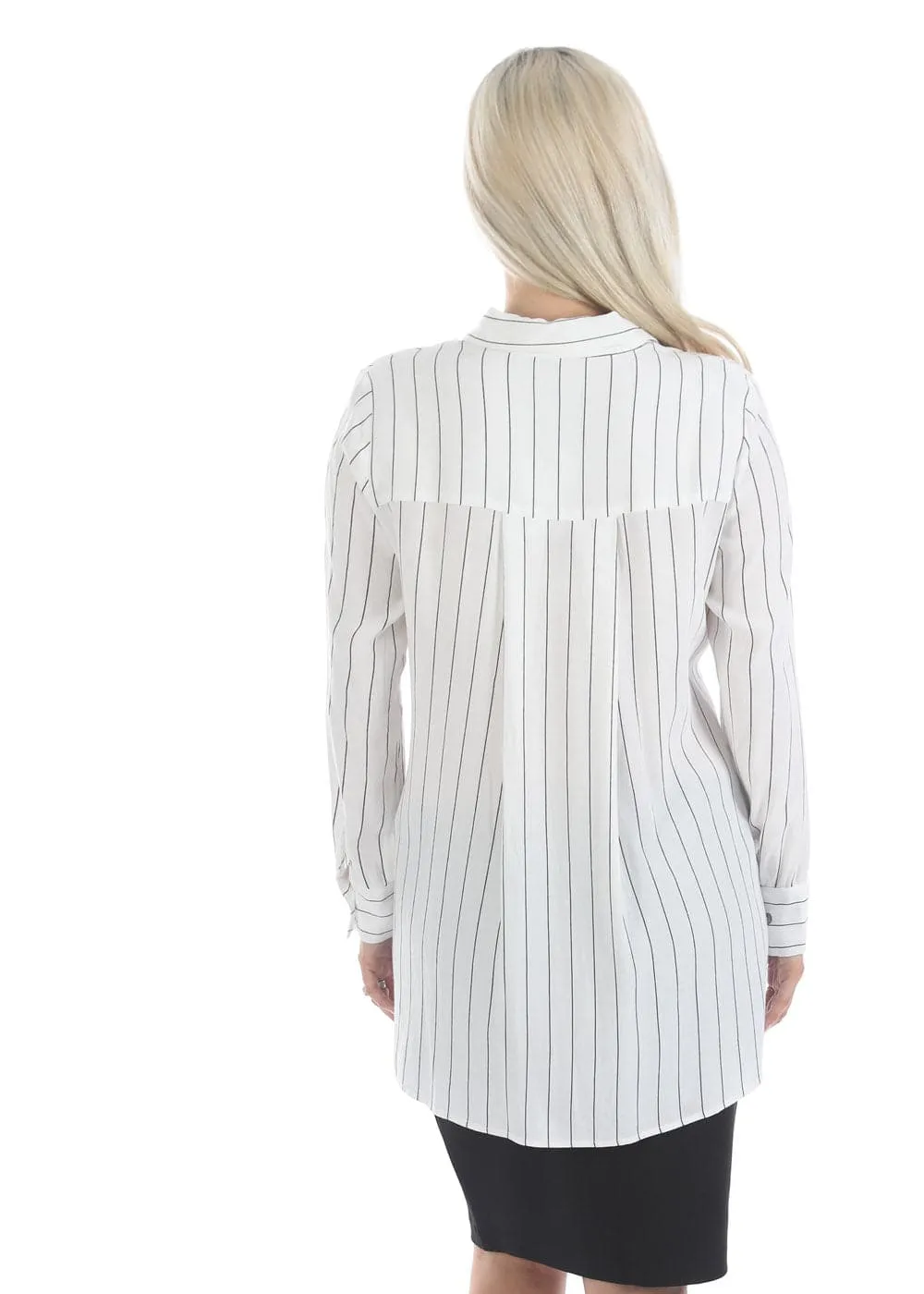 Maternity Striped Work Shirt