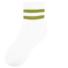 McCarren Tube Sock Quarter Length - Recycled Eco-Cotton Knit - Green