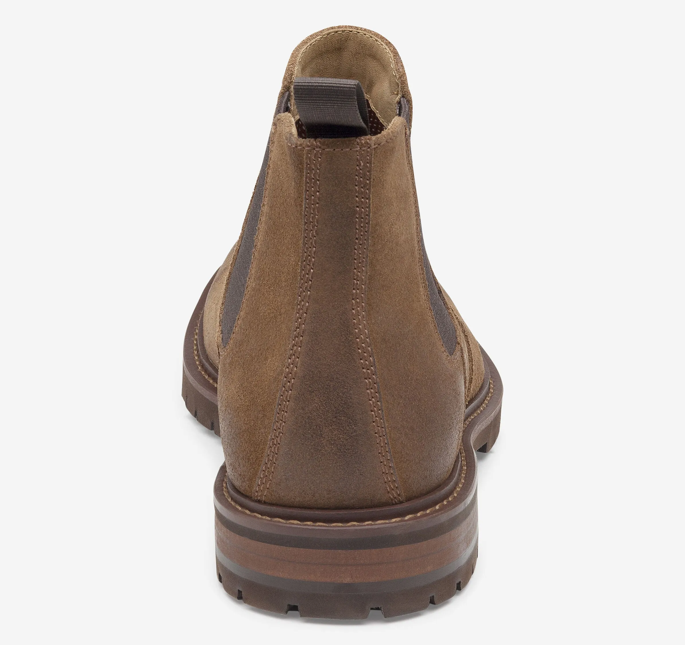 Men's Johnston & Murphy | Barrett Chelsea Boot | Tan Oiled Suede