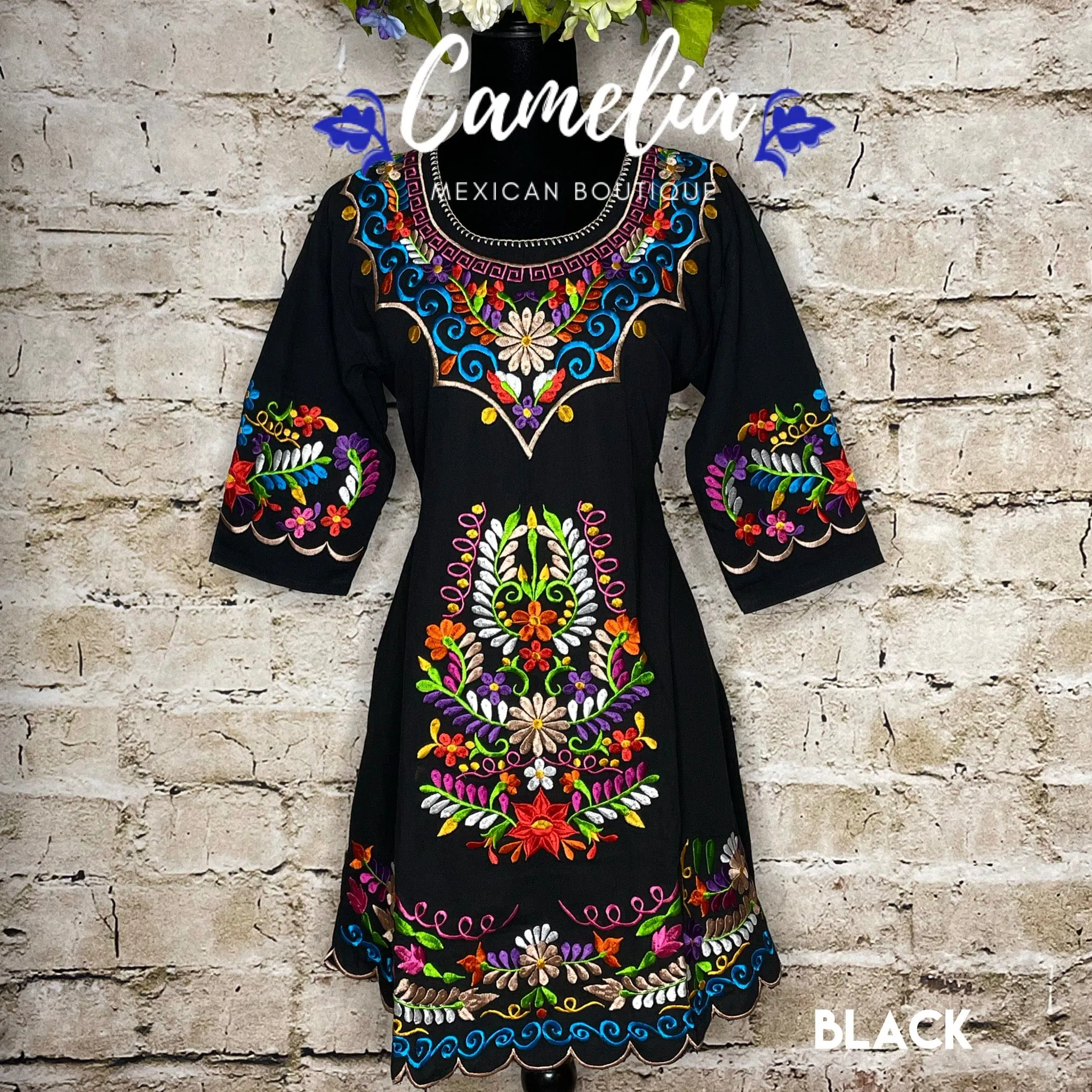 Mexican Dress Daisy - Knee Length