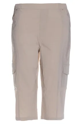 Micro Stretch Below Knee Pants | PARCHMENT | 2142AR