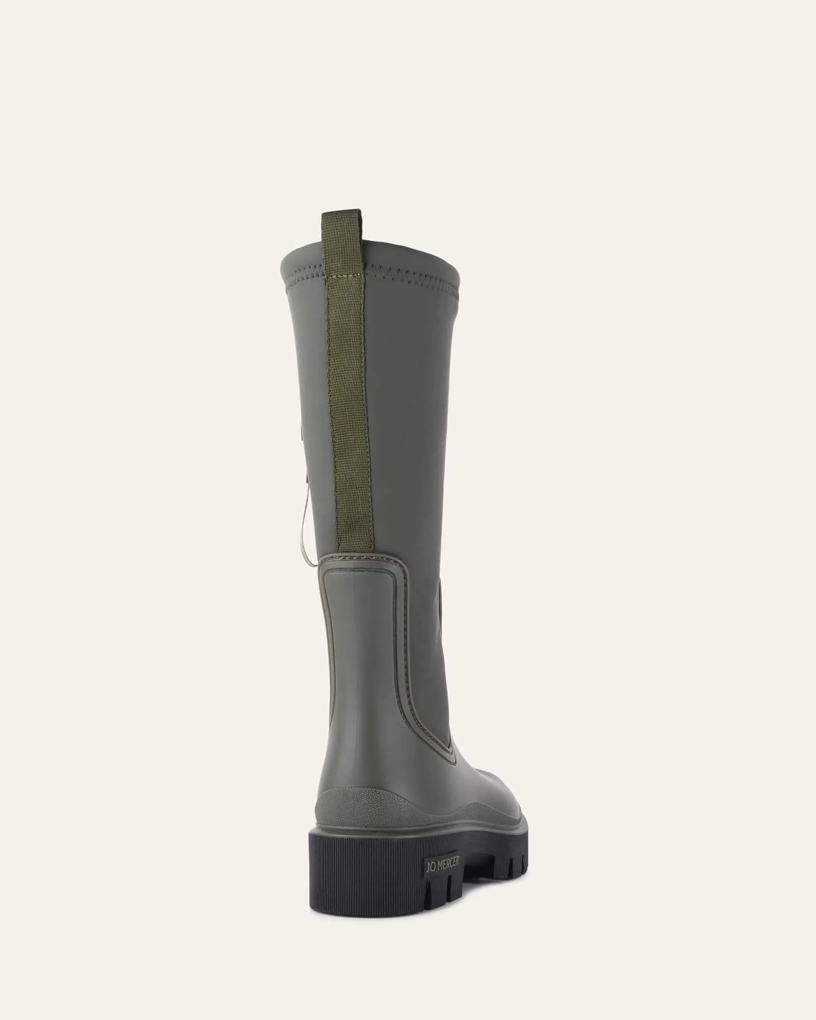 MINK CALF BOOTS KHAKI RUBBER