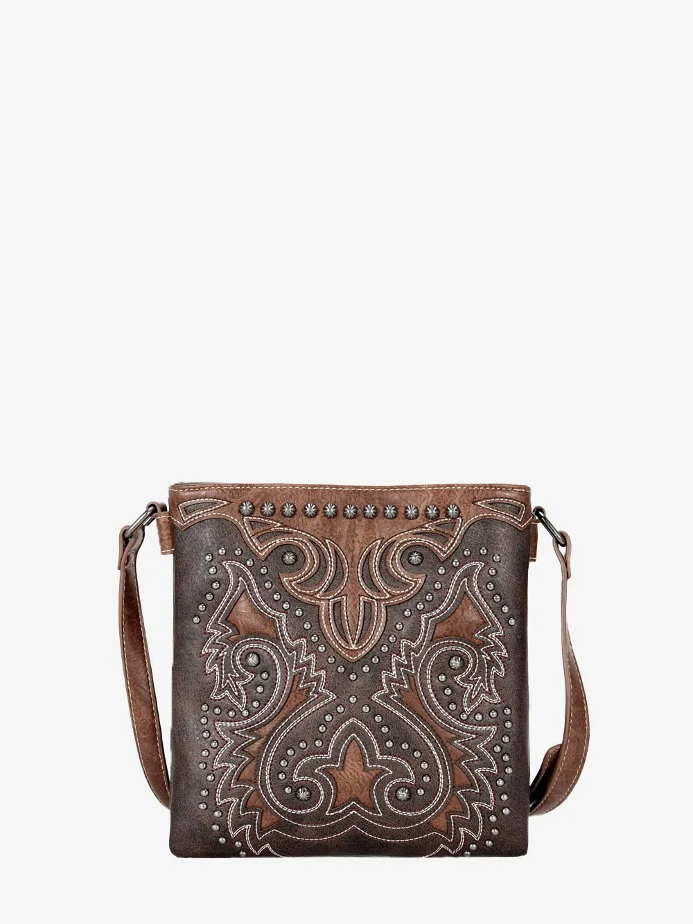 Montana West Cut-Out Boot Scroll Concealed Carry Crossbody