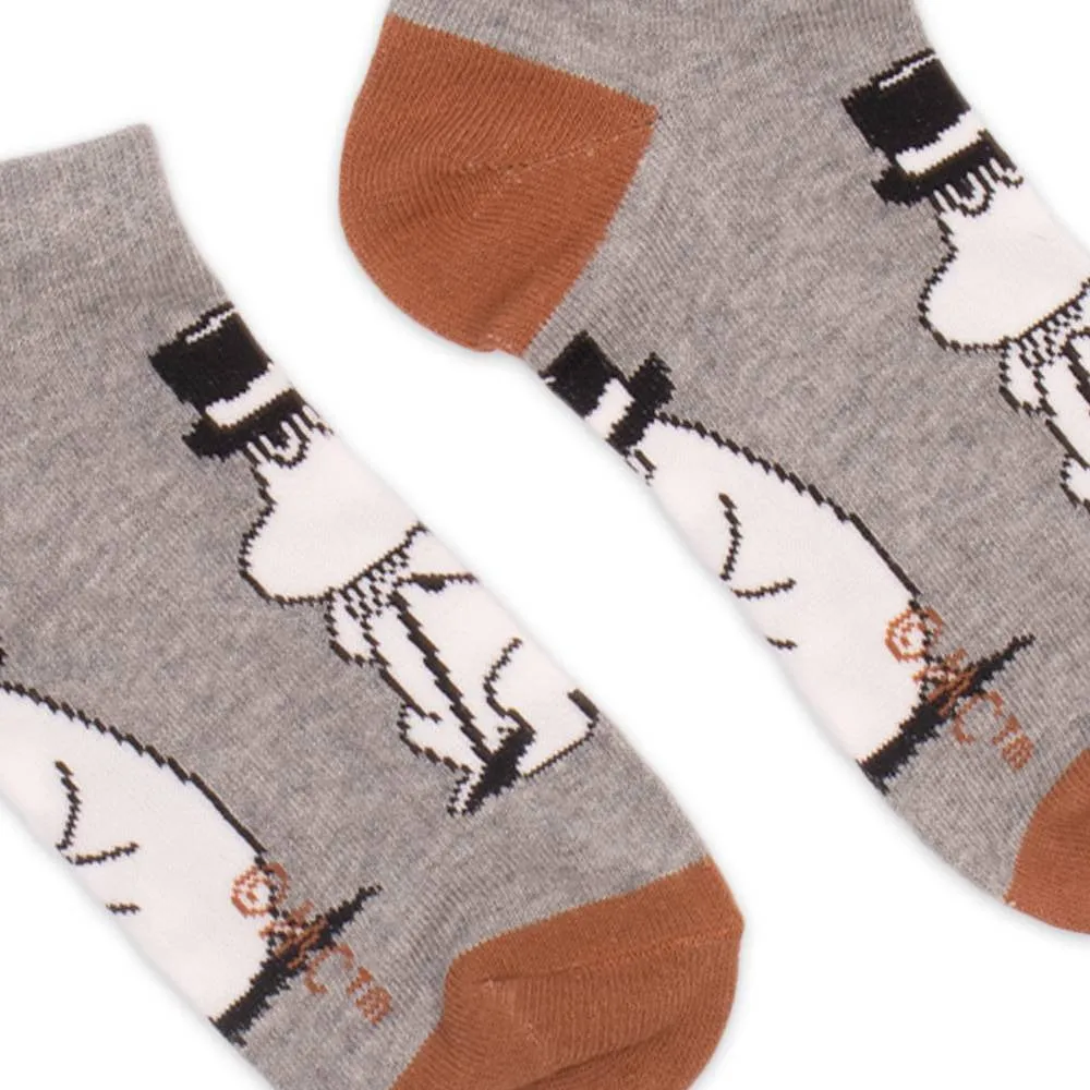 Moominpappa Ankle Socks Grey 40-45 - Nordicbuddies