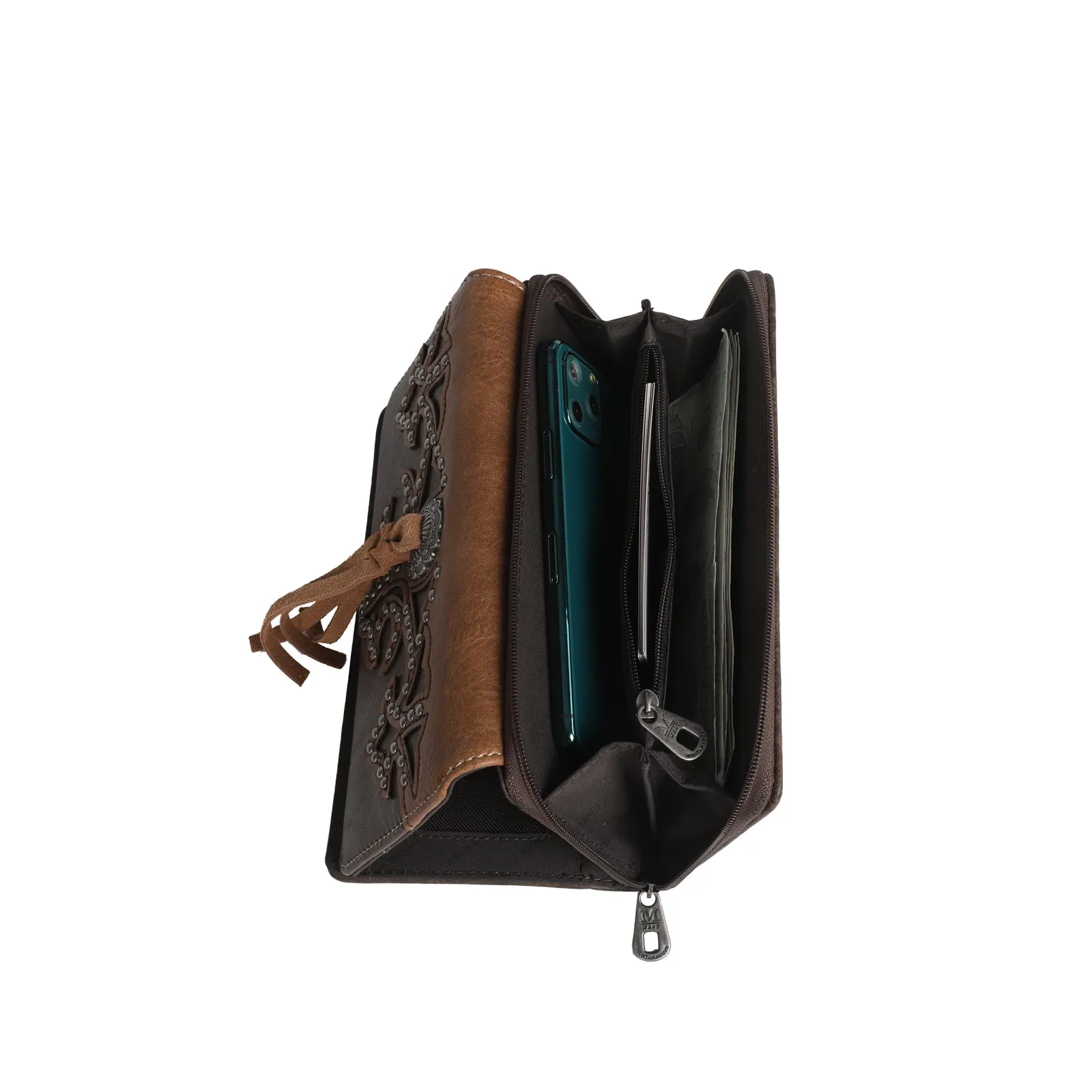 MW1100-W010 Montana West Boot Scroll Collection Wallet