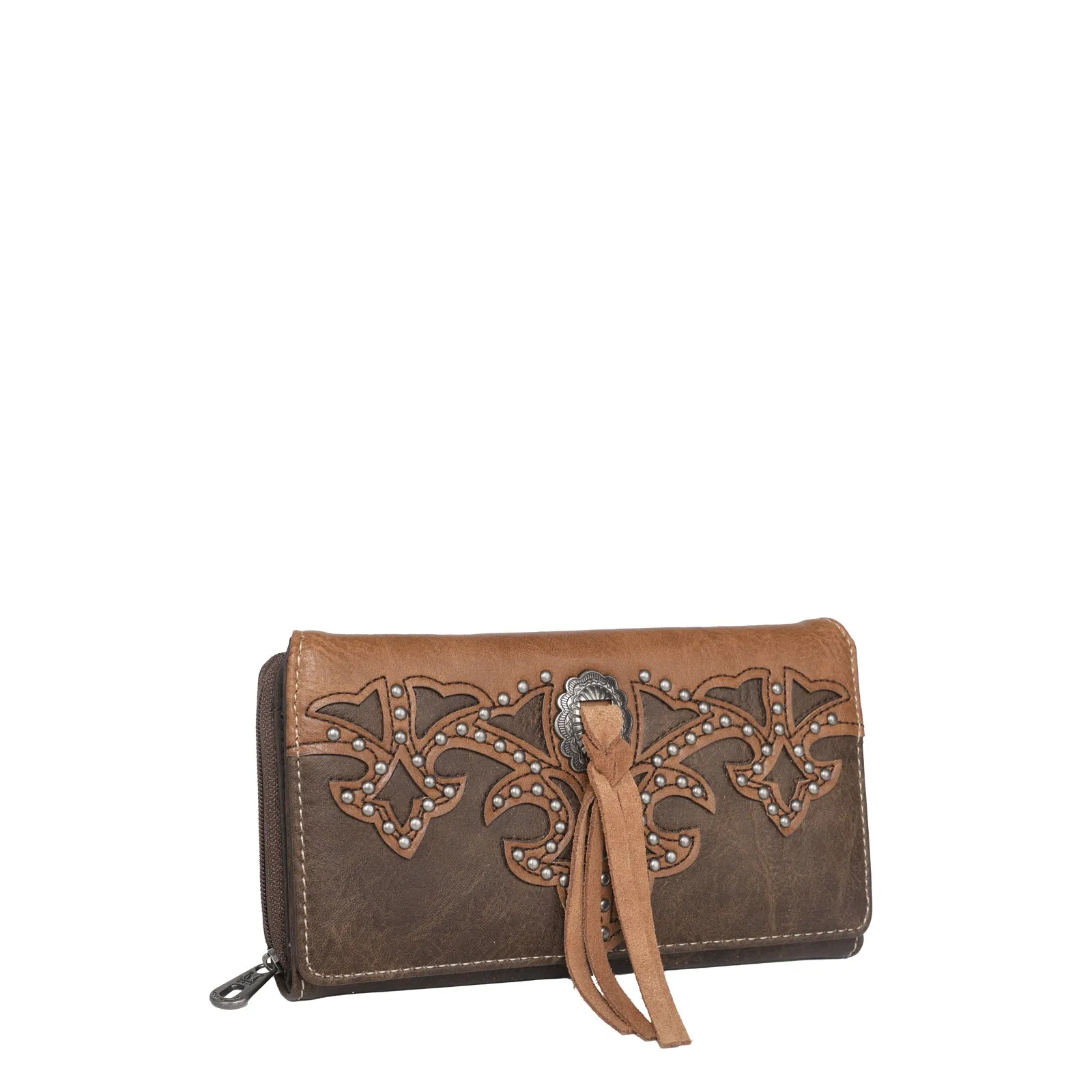 MW1100-W010 Montana West Boot Scroll Collection Wallet