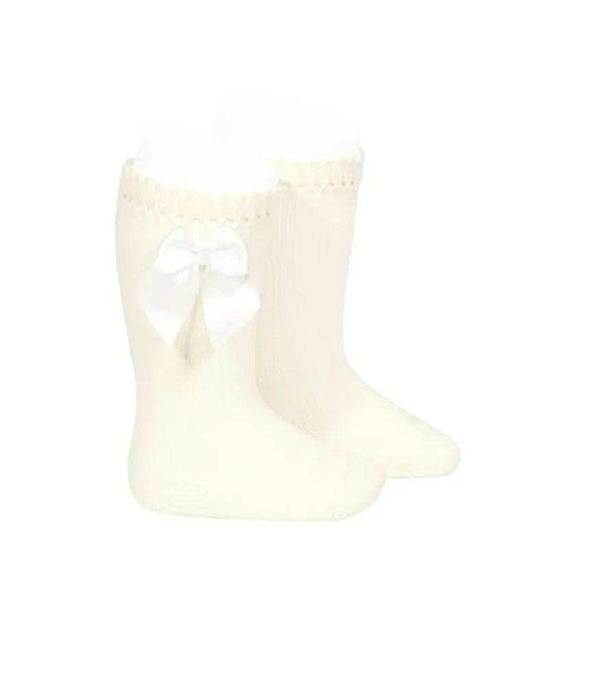 Perle Knee-High Socks with Bow (more colors available)