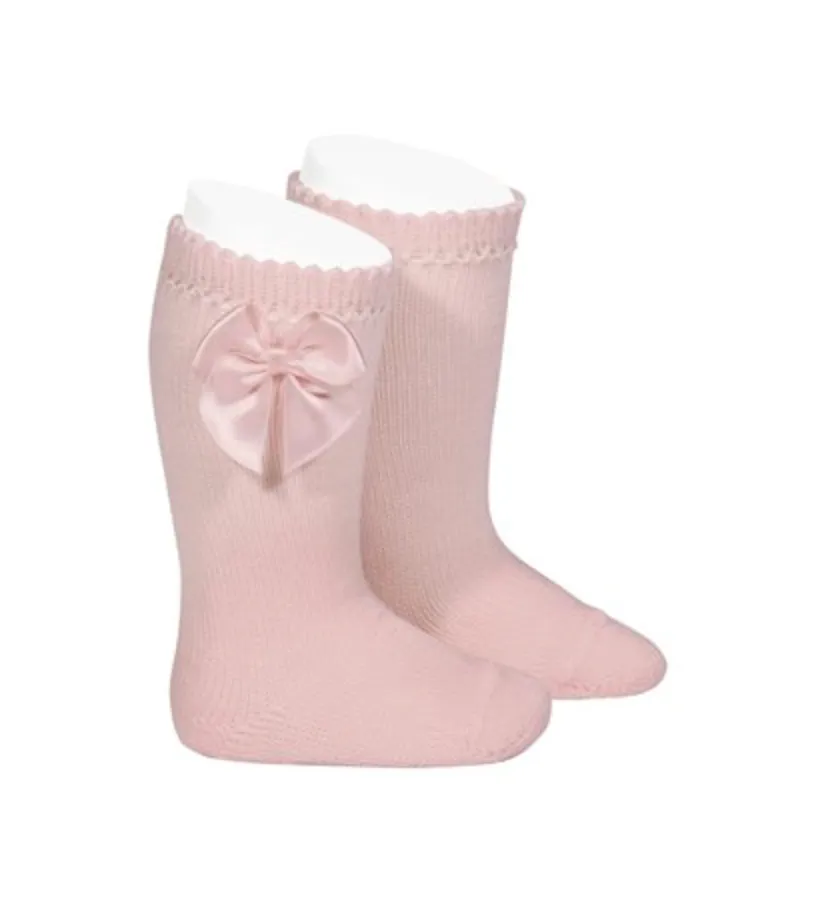 Perle Knee-High Socks with Bow (more colors available)