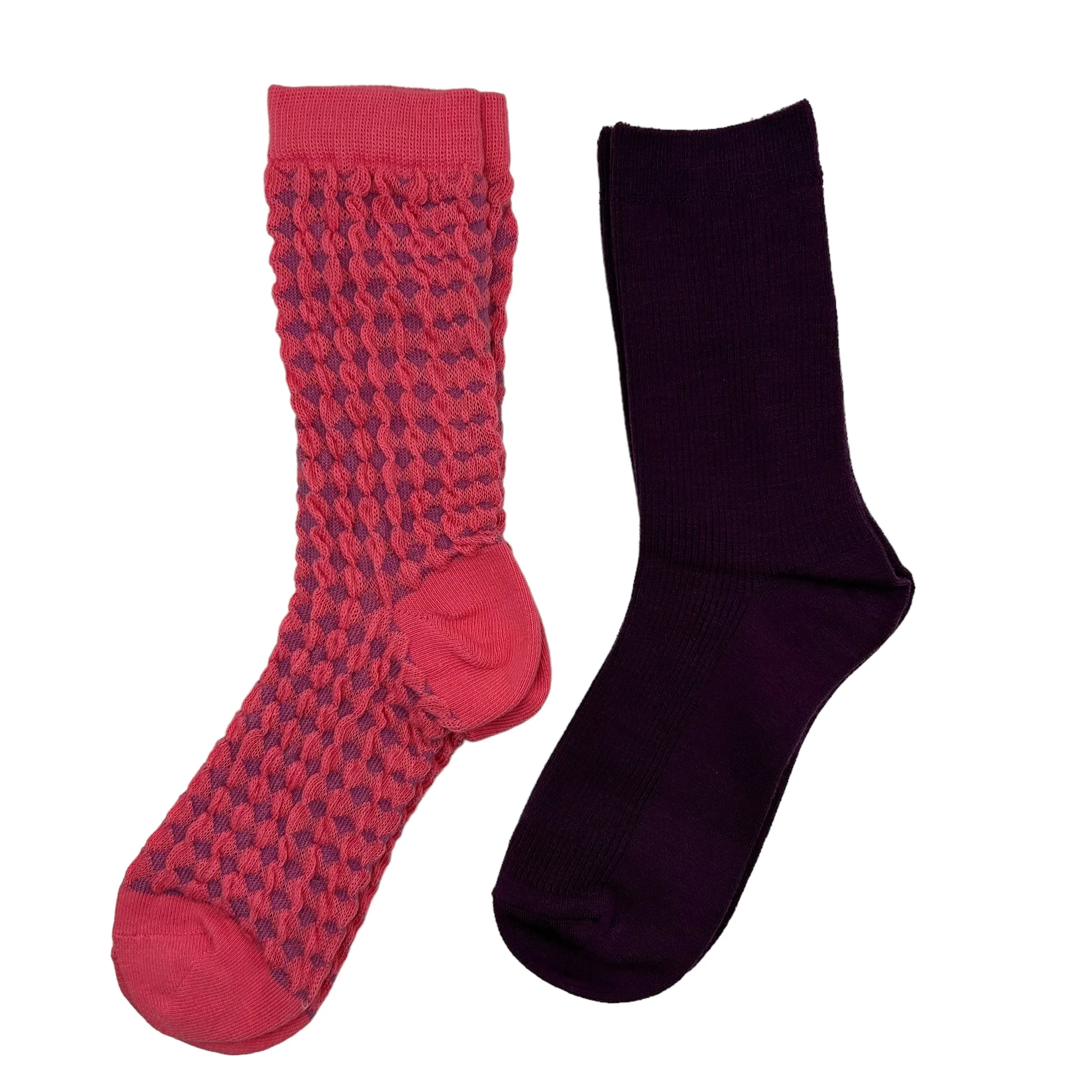 Pink Estoril and purple sock box duo