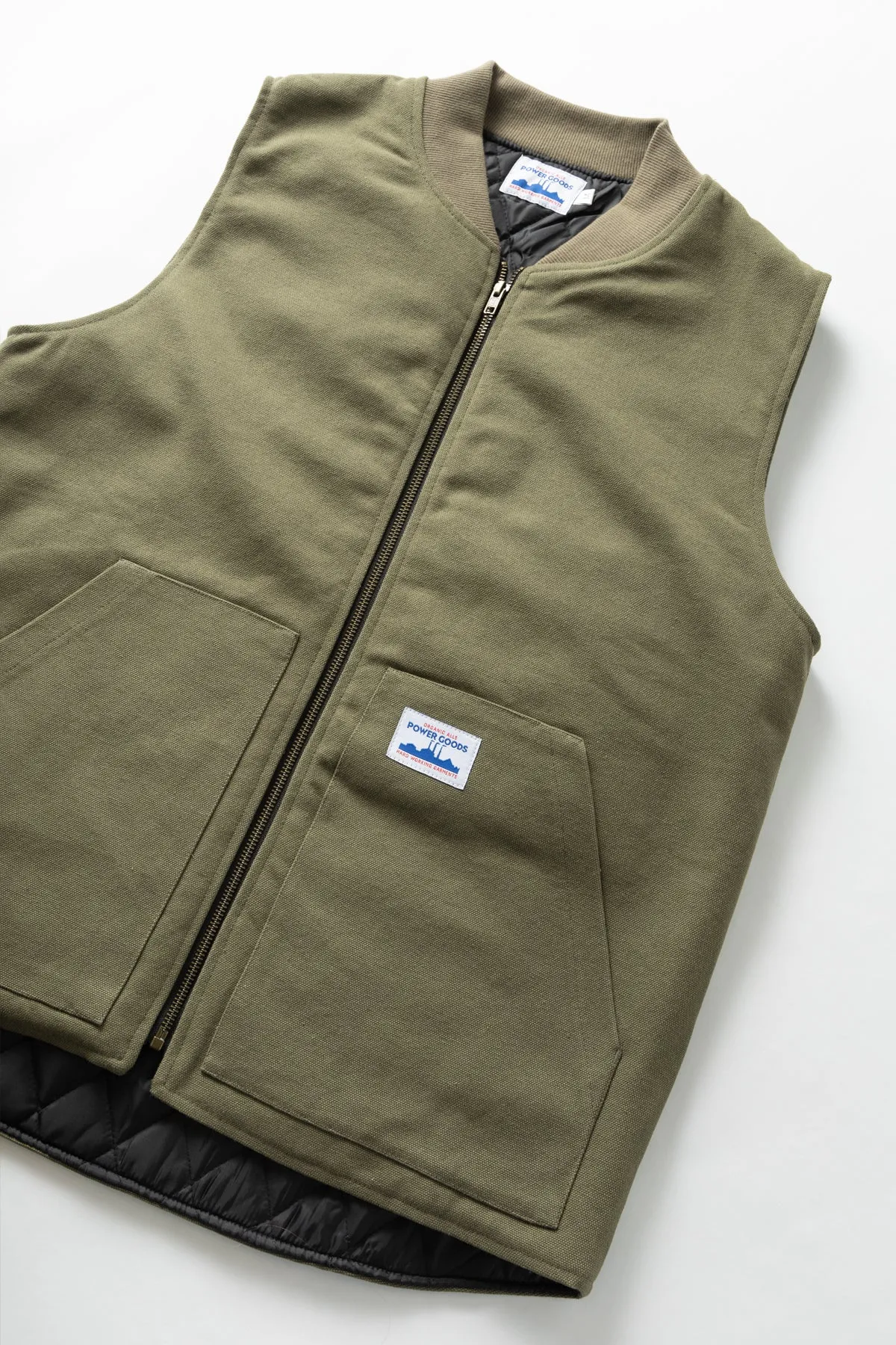 Power Goods - Canvas Work Vest - Olive