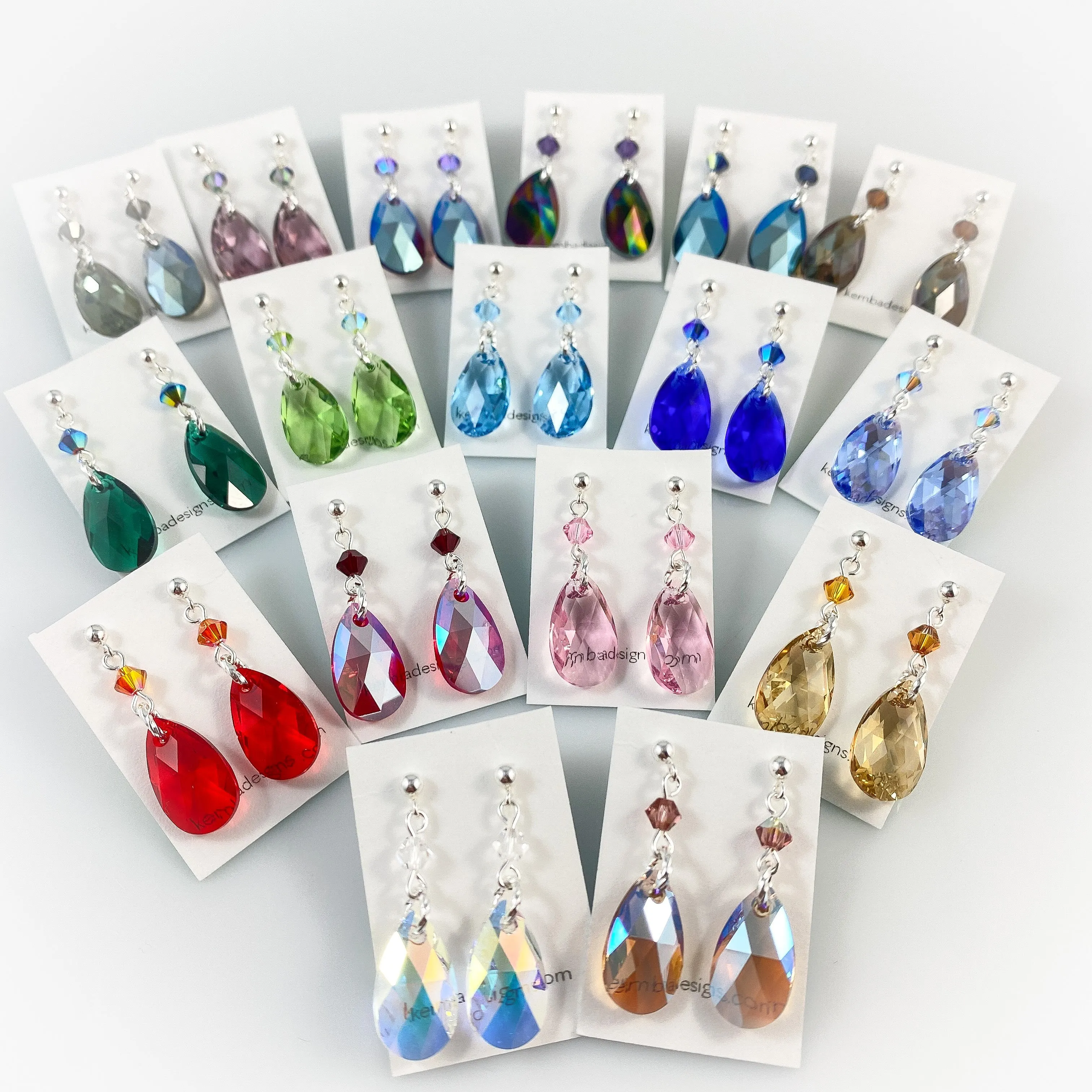 "Crystal Rain" (Candy) Earrings