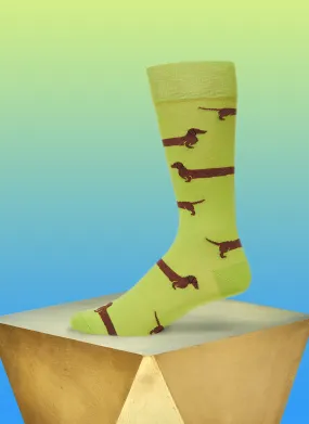 "Love Me Forever" Sock in Green