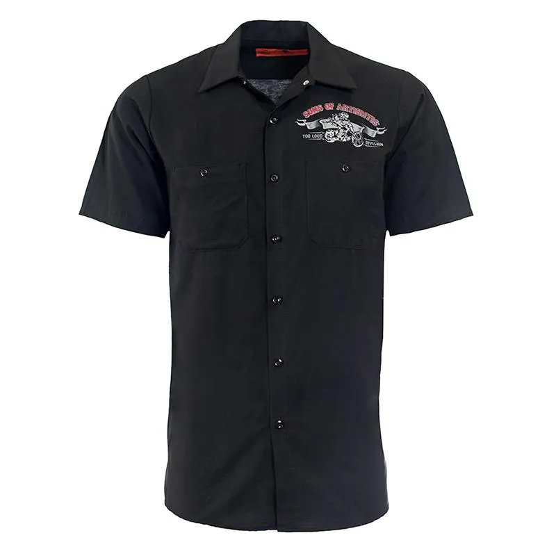 "TOO LOUD" Biker Work Shirt