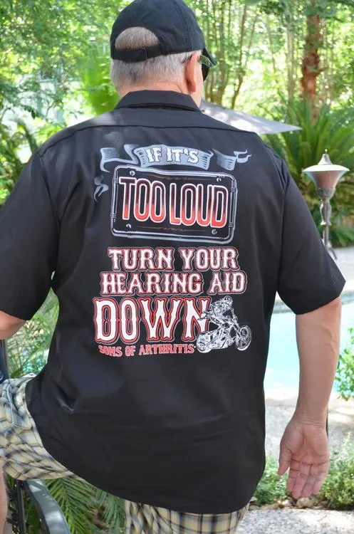 "TOO LOUD" Biker Work Shirt