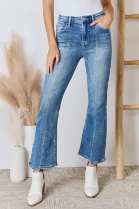 RISEN High Rise Ankle Flare Jeans