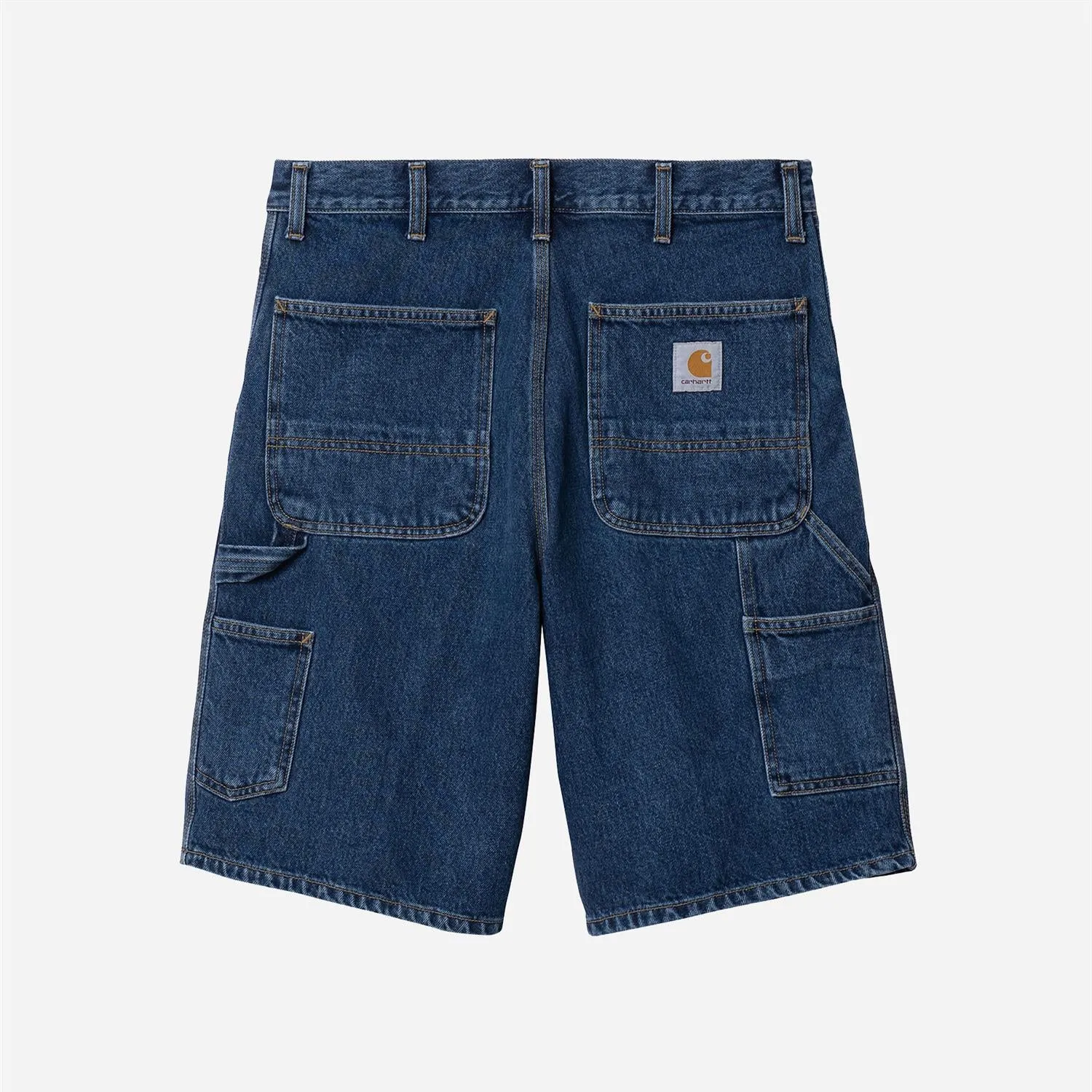 Single Knee Short - Blue (Stone Washed)