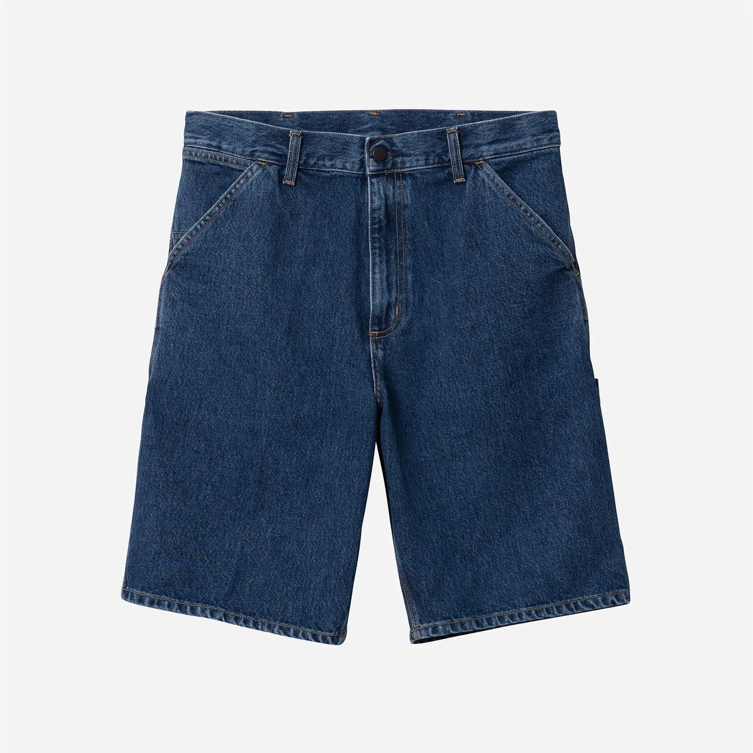 Single Knee Short - Blue (Stone Washed)