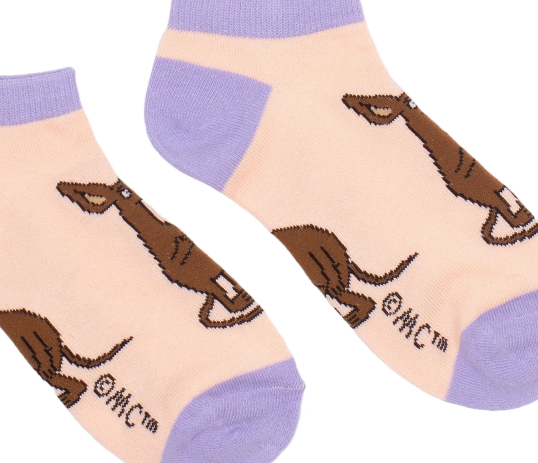 Sniff Happy Ladies Ankle Socks - Beige