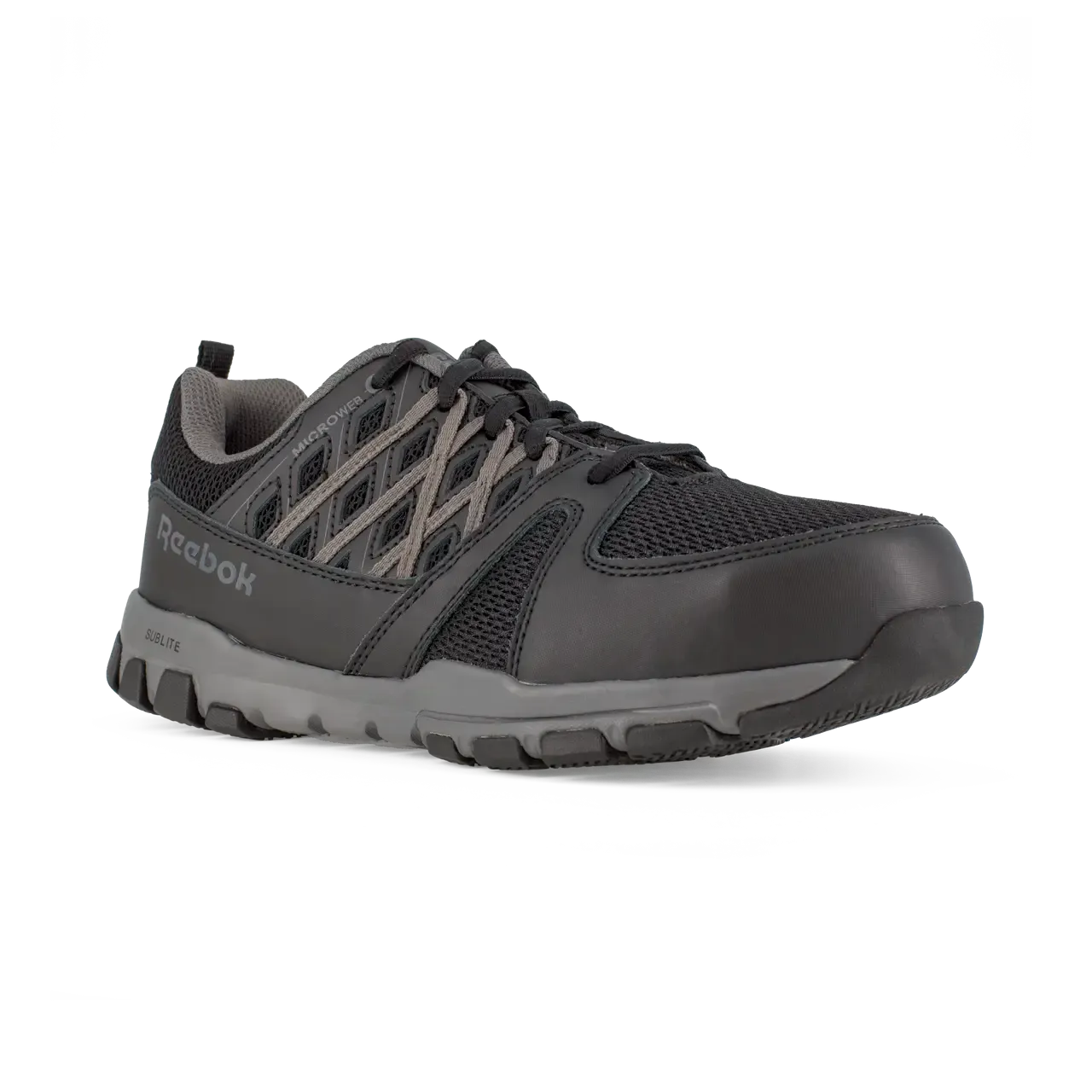 Sublite Steel-Toe Athletic Work Shoe Black