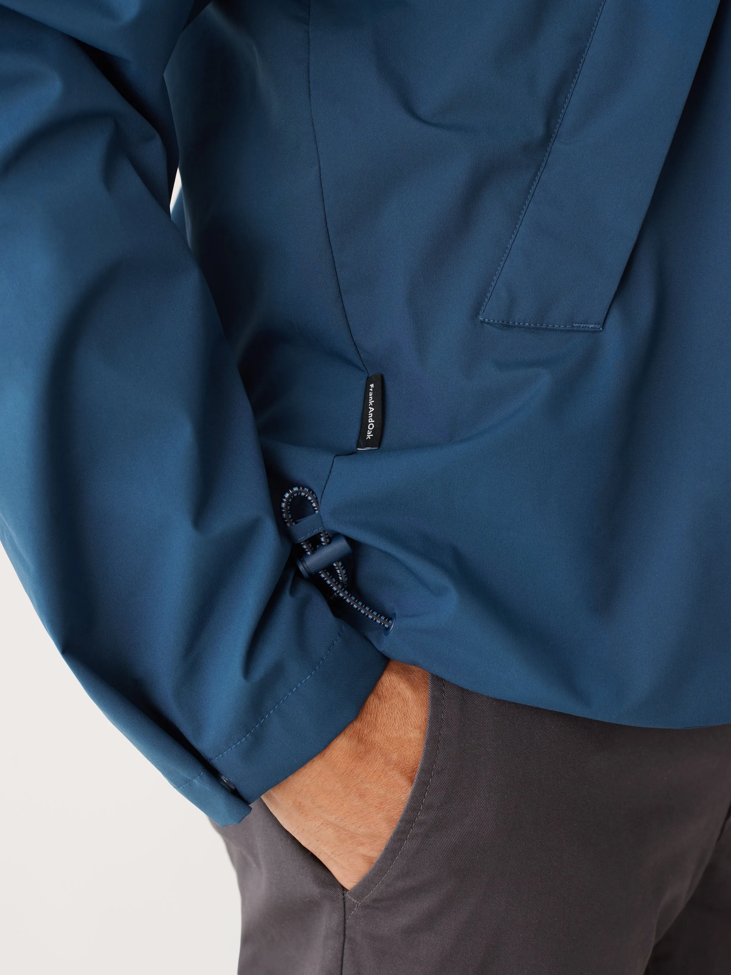 The Anorak Rain Jacket in Ocean Blue