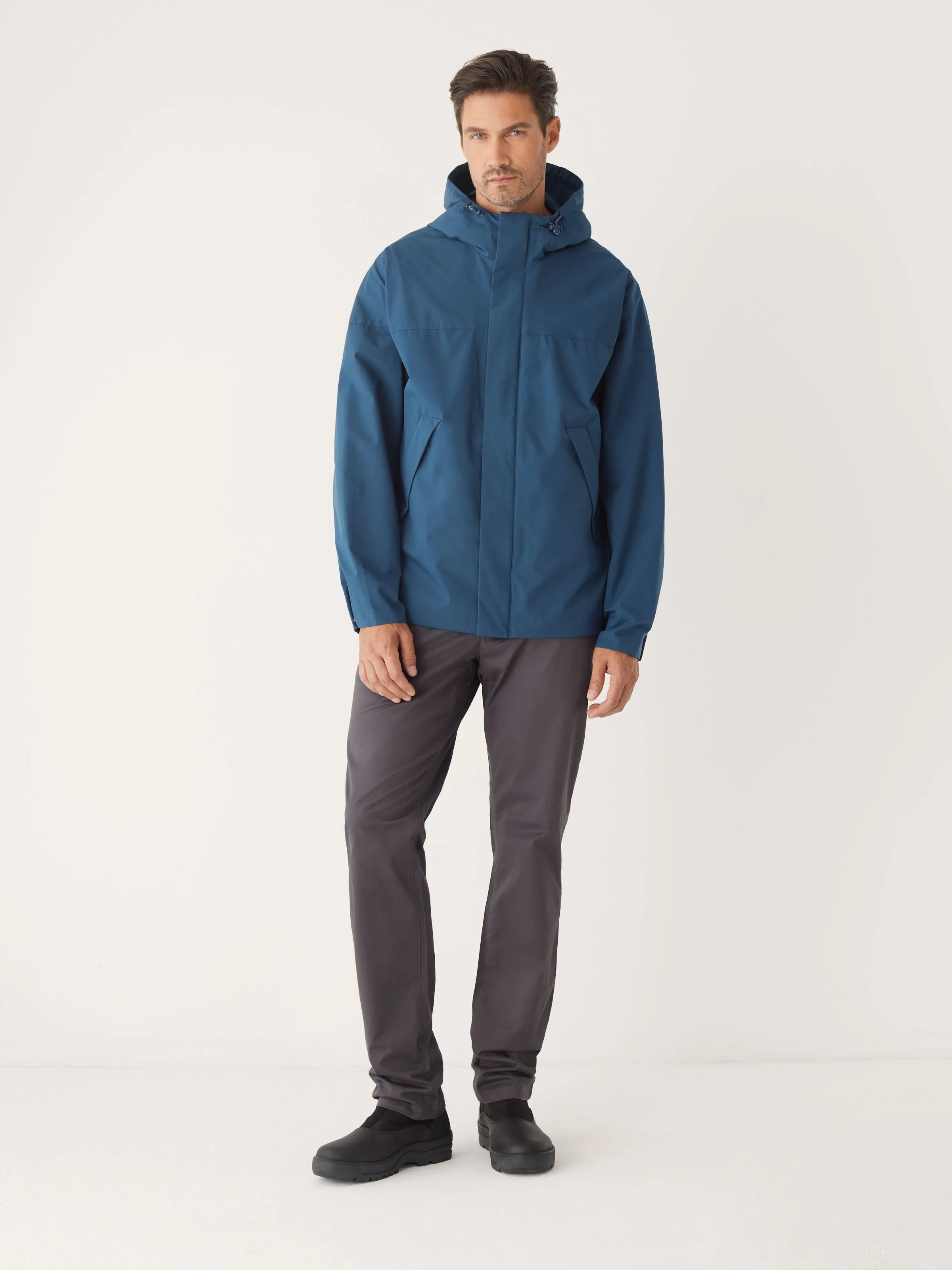 The Anorak Rain Jacket in Ocean Blue