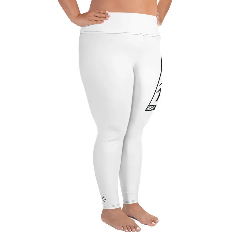 Women's Plus Size Yoga Pants Workout Leggings For Jiu Jitsu 016 - Snow