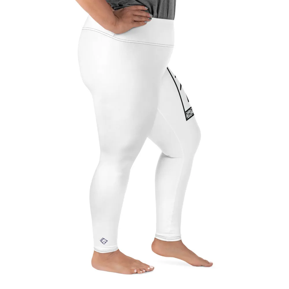 Women's Plus Size Yoga Pants Workout Leggings For Jiu Jitsu 016 - Snow