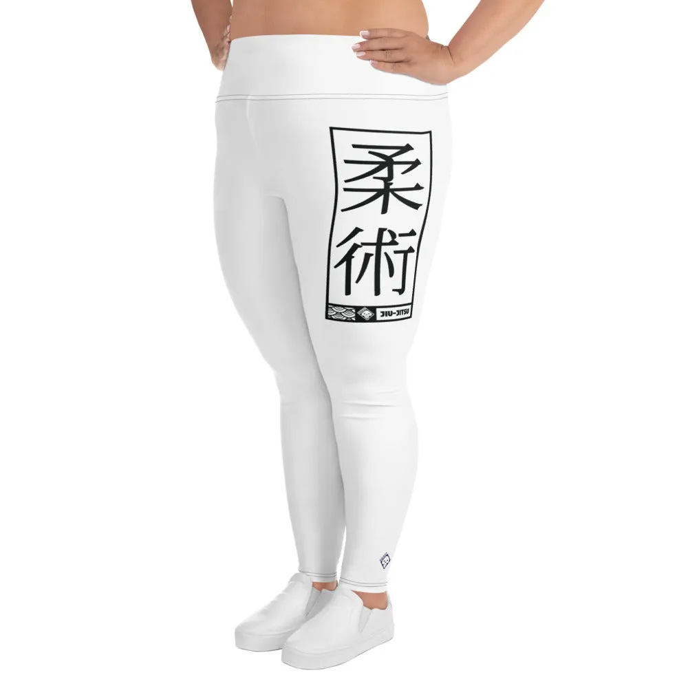 Women's Plus Size Yoga Pants Workout Leggings For Jiu Jitsu 016 - Snow